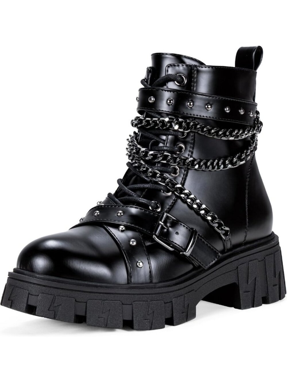 Stylish Women's Chunky Platform Chelsea Combat Ankle Boots - Trendy Footwear